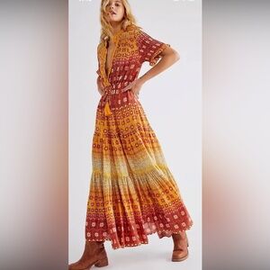 Free People Rare Feelings Maxi Dress XS